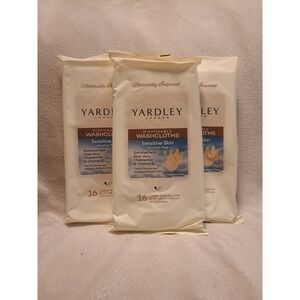 Yardley London Disposable Washcloths Sensitive Skin 16 Clothes Each Pack Of 3